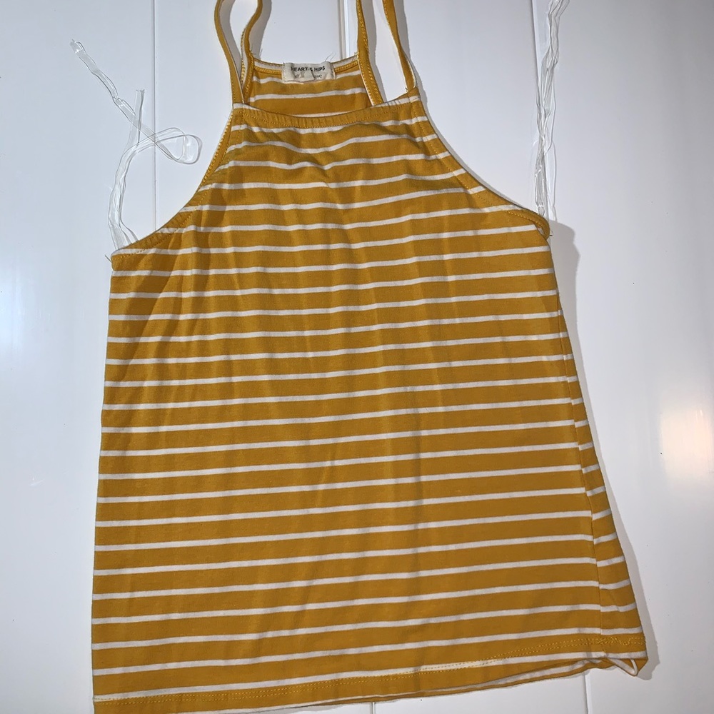 Striped halter top